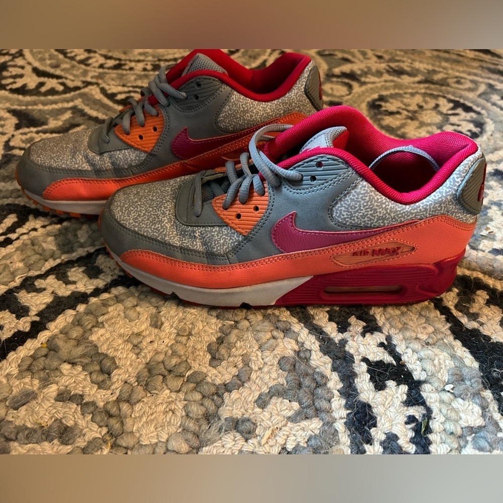 Nike Gray and Pink Athletic Sneakers